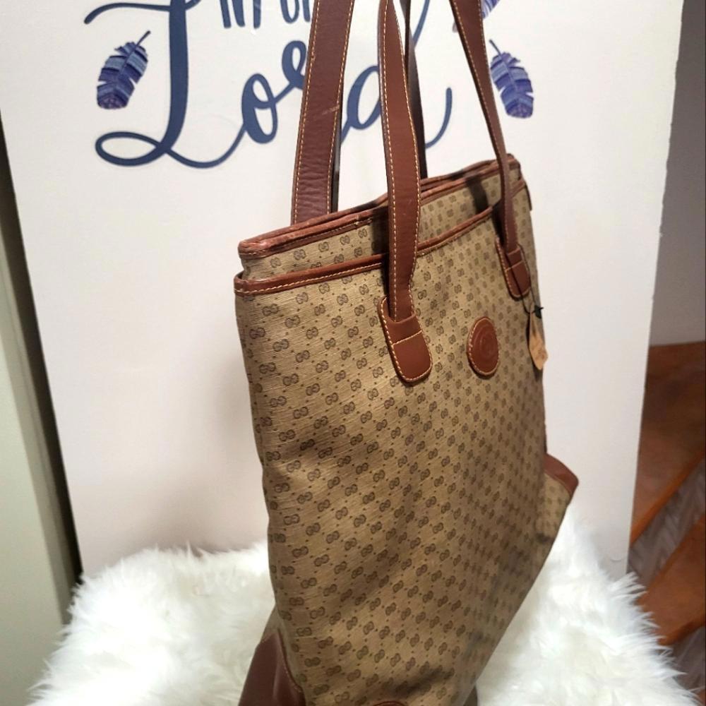 Vintage Gucci Micro GG Tote- Large
